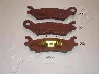 Ashika 51-03-300 - Brake Pad Set, disc brake car-mod.net