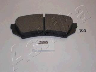 Ashika 51-02-259 - Brake Pad Set, disc brake car-mod.net