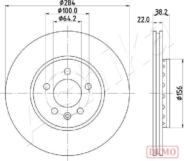 Ashika 60-04-442C - Brake Disc car-mod.net