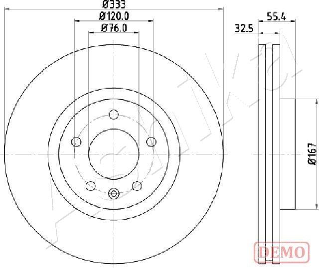Ashika 60-00-0959C - Brake Disc car-mod.net