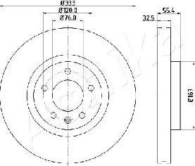 Ashika 60-00-0959 - Brake Disc car-mod.net