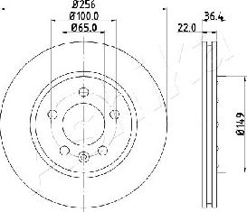 Ashika 61-00-0931 - Brake Disc car-mod.net