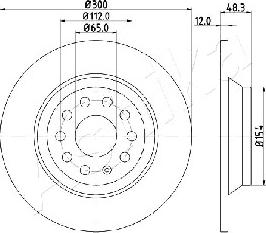 Ashika 61-00-0920 - Brake Disc car-mod.net