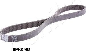 Ashika 112-6PK955 - V-Ribbed Belt car-mod.net