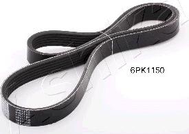 Ashika 112-6PK1150 - V-Ribbed Belt car-mod.net