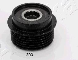 Ashika 130-02-203 - Pulley, alternator, freewheel clutch car-mod.net
