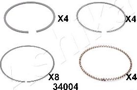 Ashika 34-34004 - Piston Ring car-mod.net