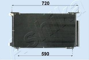 Ashika CND193013 - Condenser, air conditioning car-mod.net