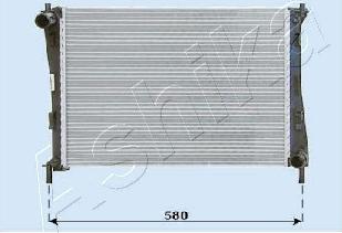 Ashika RDA053069 - Radiator, engine cooling car-mod.net