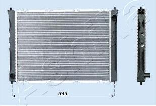 Ashika RDA012042 - Radiator, engine cooling car-mod.net