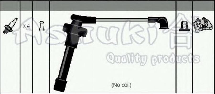 Ashuki 1614-9104 - Ignition Cable Kit car-mod.net
