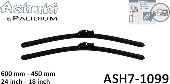 Ashuki ASH7-1099 - Wiper Blade car-mod.net