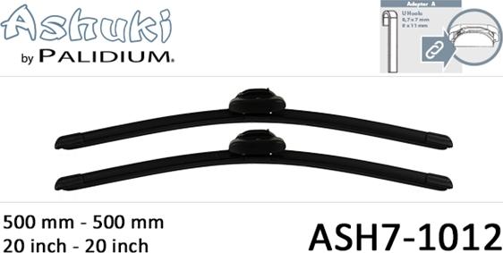 Ashuki ASH7-1012 - Wiper Blade car-mod.net