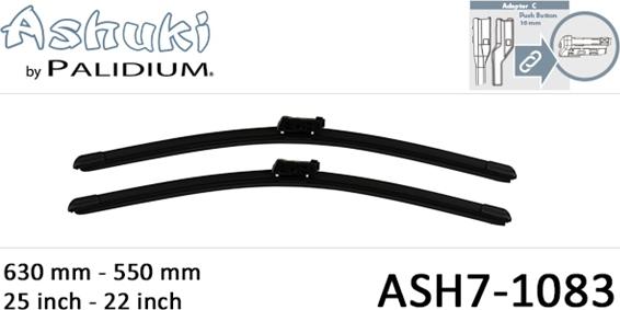 Ashuki ASH7-1083 - Wiper Blade car-mod.net
