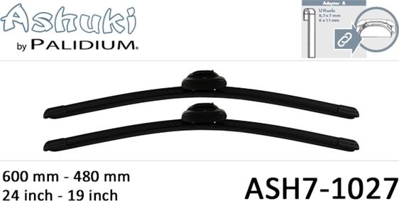 Ashuki ASH7-1027 - Wiper Blade car-mod.net