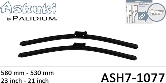 Ashuki ASH7-1077 - Wiper Blade car-mod.net
