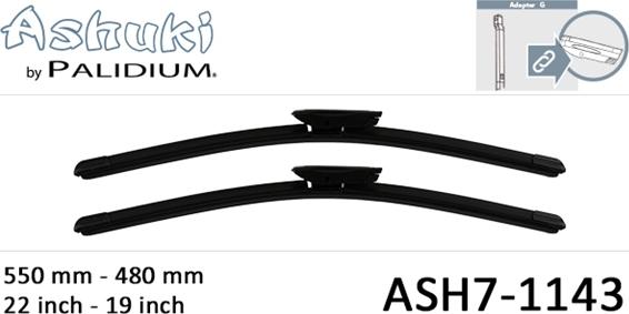 Ashuki ASH7-1143 - Wiper Blade car-mod.net