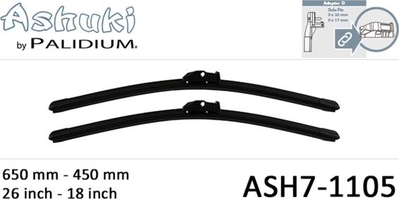 Ashuki ASH7-1105 - Wiper Blade car-mod.net
