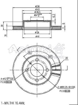 Ashuki C650-10 - Brake Disc car-mod.net