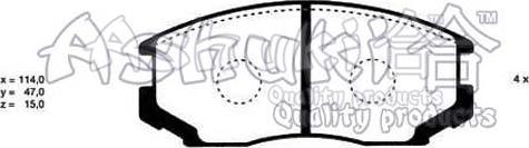 Ashuki C003-04 - Brake Pad Set, disc brake car-mod.net