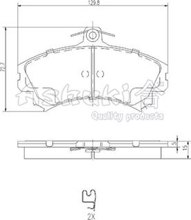 Ashuki C003-12 - Brake Pad Set, disc brake car-mod.net