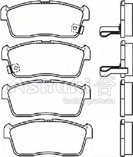 Ashuki D091-08 - Brake Pad Set, disc brake car-mod.net