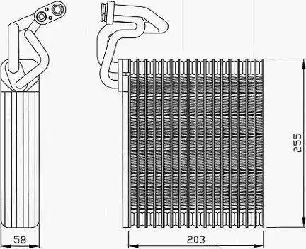 Ashuki H558-01 - Evaporator, air conditioning car-mod.net