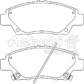 Ashuki H025-65 - Brake Pad Set, disc brake car-mod.net
