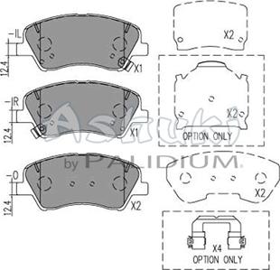 Ashuki I043-28 - Brake Pad Set, disc brake car-mod.net