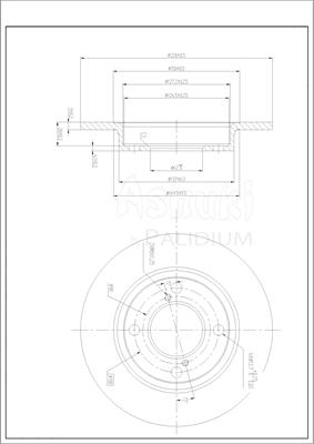 Ashuki K016-70 - Brake Disc car-mod.net