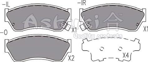 Ashuki K012-06 - Brake Pad Set, disc brake car-mod.net