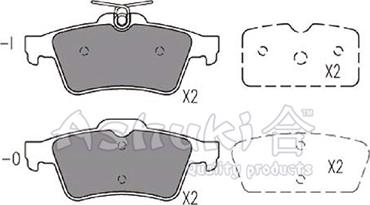 Ashuki M075-35 - Brake Pad Set, disc brake car-mod.net