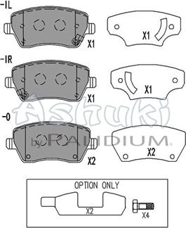 Ashuki N009-97 - Brake Pad Set, disc brake car-mod.net