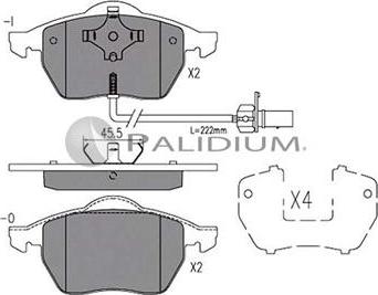 Ashuki P1-1481 - Brake Pad Set, disc brake car-mod.net