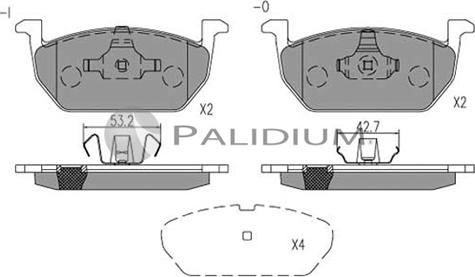 Ashuki P1-1541 - Brake Pad Set, disc brake car-mod.net