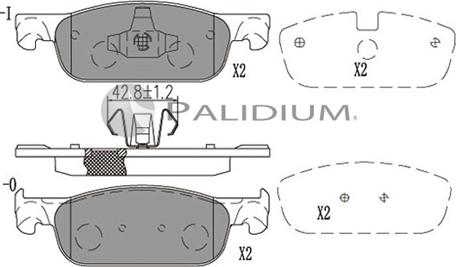 Ashuki P1-1554 - Brake Pad Set, disc brake car-mod.net