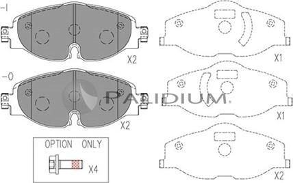 Ashuki P1-1551 - Brake Pad Set, disc brake car-mod.net