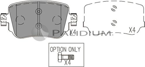 Ashuki P1-1552 - Brake Pad Set, disc brake car-mod.net