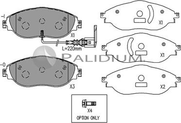 Ashuki P1-1565 - Brake Pad Set, disc brake car-mod.net