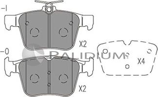 Ashuki P1-1516 - Brake Pad Set, disc brake car-mod.net