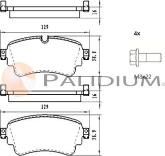 Ashuki P1-1588 - Brake Pad Set, disc brake car-mod.net