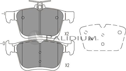 Ashuki P1-1537 - Brake Pad Set, disc brake car-mod.net