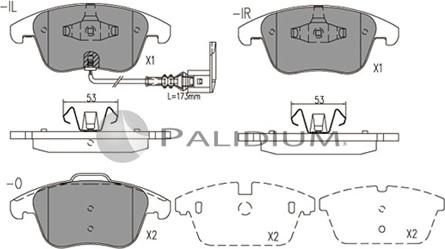 Ashuki P1-1574 - Brake Pad Set, disc brake car-mod.net
