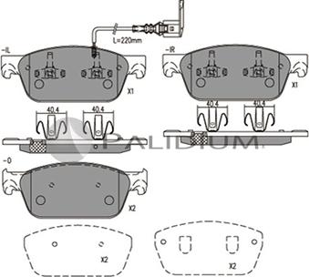 Ashuki P1-1577 - Brake Pad Set, disc brake car-mod.net