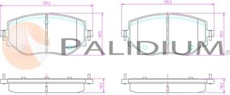Ashuki P1-1606 - Brake Pad Set, disc brake car-mod.net