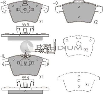 Ashuki P1-1048 - Brake Pad Set, disc brake car-mod.net