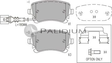 Ashuki P1-1055 - Brake Pad Set, disc brake car-mod.net