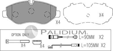 Ashuki P1-1052 - Brake Pad Set, disc brake car-mod.net
