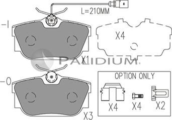 Ashuki P1-1060 - Brake Pad Set, disc brake car-mod.net
