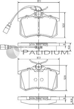 Ashuki P1-1063 - Brake Pad Set, disc brake car-mod.net